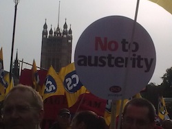 Austerity placard