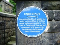 Enid Stacy blue plaque