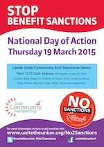 Stop benefit sanctions poster
